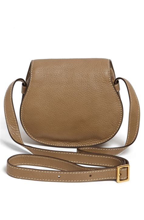 Chloé Marcie Small Leather Crossbody Bag In Brown Nut Lyst
