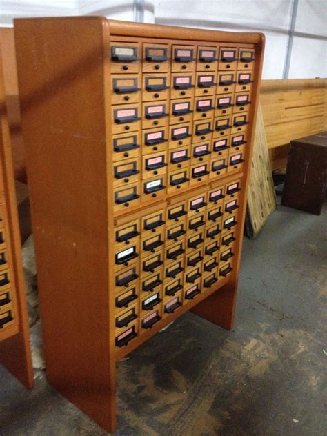 Vintage Library Card Catalog Cabinets For Sale A Couple Available