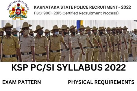 Karnataka Police Syllabus Pdf Constable Si Physical Ksp Exam