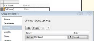 You can save the results in a text or word doc type file. sql server - SSRS: Grouping column data sorting by A to Z ...