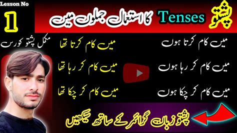 Learn Pashto Language Learn Pashto Sentence In 12 Tenses How To Learn Pashto Tenses Full