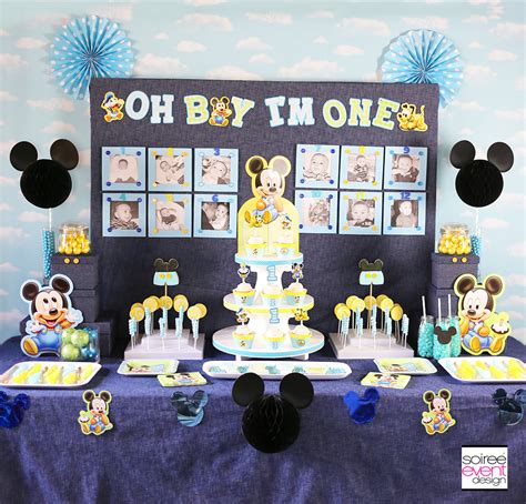 1st Birthday Mickey Mouse Decorations Boy 1st Birthday Ideas