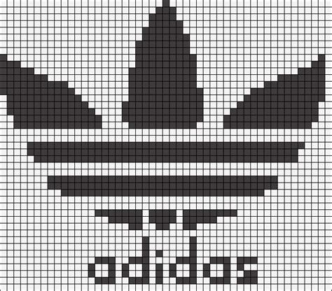 Handmade Pixel Art How To Draw Adidas Logo Pixelart Pixel Art Images