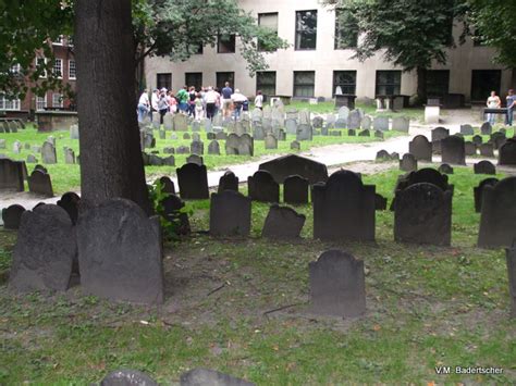 Old Granary Burial Ground Boston A Travelers Library