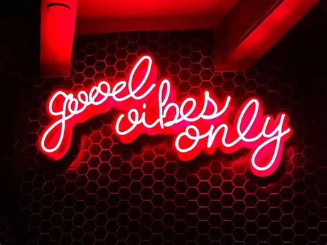 Good Vibes Only Led Neon Sign The Neonist