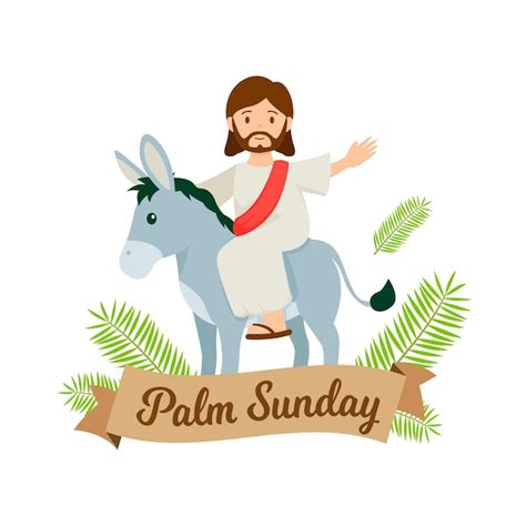 Premium Vector Palm Sunday Illustration