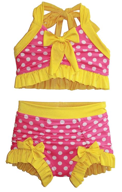 Bathing Beauty Bikini In Pink Lemonade Size 1218 Months 12 Restocked