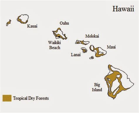 The Tropical Dry Forests Of Hawaii Map Of Study Area And Pictures Of