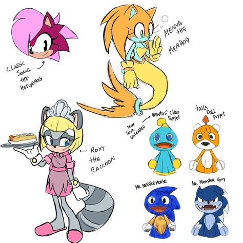 Redesigns By Drawloverlala On DeviantArt Sonic Art Sonic Fan Characters Sonic Funny
