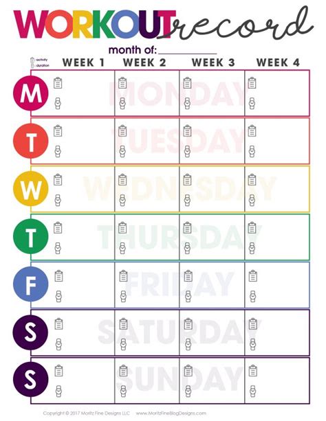 Free Printable Workouts OFF