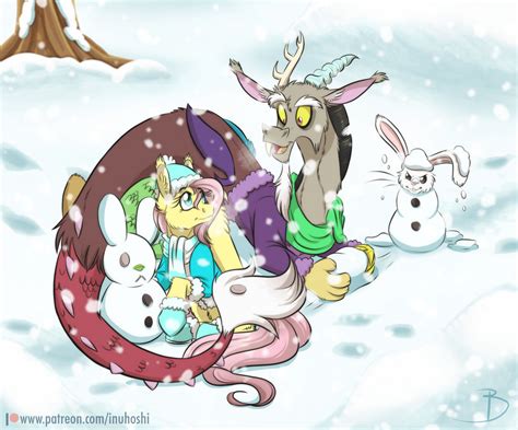 Snow Bunnies By Inuhoshi To Darkpen On Deviantart