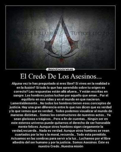 El Credo De Los Asesinos Assassin S Creed Amino Amino