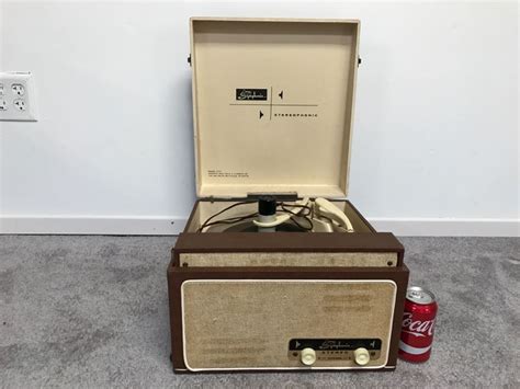 Working Symphonic Portable Record Player Model 1717 Vintage Tube Amplifier