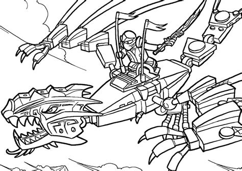 Ninjago gang in to action. Dragon Rider High Quality Free Coloring From The Category ...