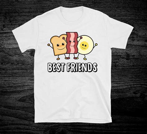 Best Friends T Shirt Breakfast Tshirt Foodie Short Sleeve Unisex T