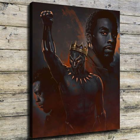 Black Panther Hd Canvas Printed Home Decor Painting Room Wall Art