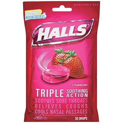 Halls Cough Drops Strawberry 30 Count You Can Get More Details By