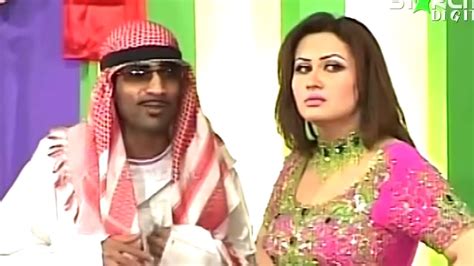 Zafri Khan And Nargis With Sajan Abbas And Naseem Vicky Pakistani Stage
