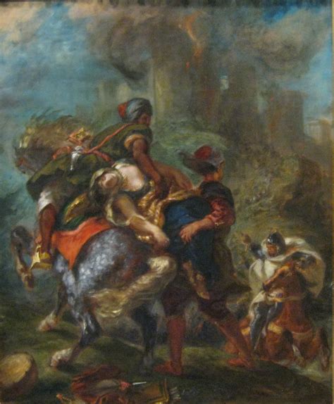 The Abduction Of Rececca By Eugene Delacroix The Abduction Flickr