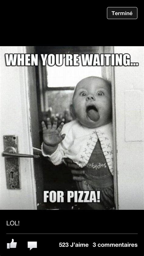 Waiting For Pizza Trop Comique Funny Pictures Funny Babies Laugh