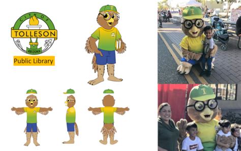 Custom Mascot Arizona Tolleson Public Library Ollie Promo Bears Usa