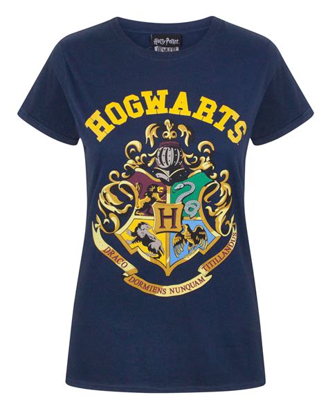 Harry Potter Hogwarts Crest Womens T Shirt Vanilla Underground