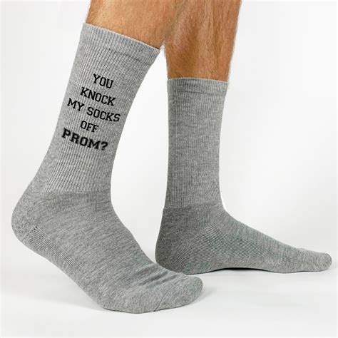 Promposal Socks You Knock My Socks Off For Prom 2021 Cotton Etsy
