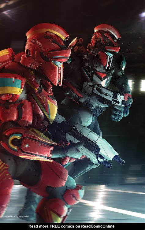 Ma5k Ceo On Twitter Halo 5 Artpiece Featuring 2 Spartans Clad In