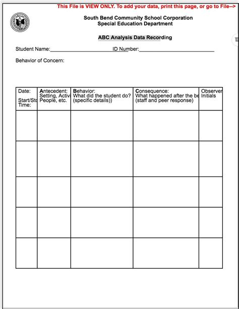 Special Education Iep Progress Report Template Printable And