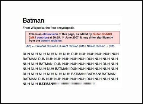 The Funniest Acts Of Wikipedia Vandalism Ever Wikipedia Funny