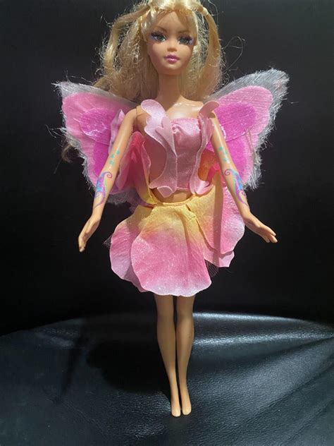 2004 Fairytopia Elina Barbie Doll Bibble Magical Wings Lights Not