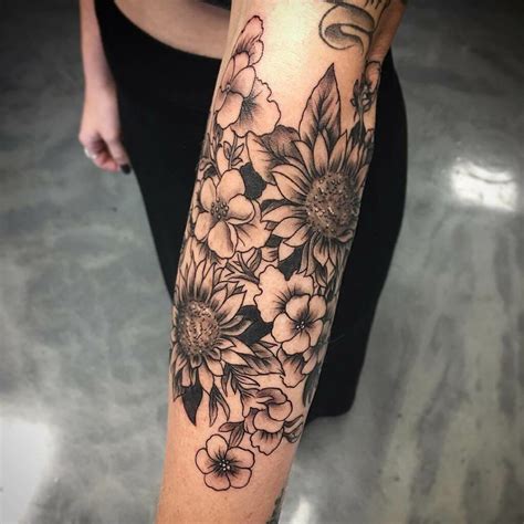 12 Latest Female Flower Sleeve Tattoo Ideas To Inspire You In 2023