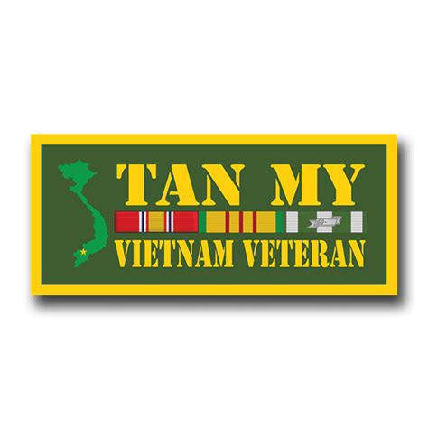 Tan My Vietnam Veteran Decal Vietnam Duty Station Decals