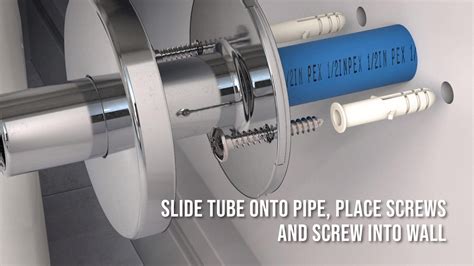 How To Install Pipe Cover Tube And Flange For Pex Stub Out Our Pex