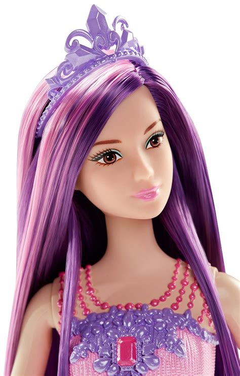 Buy Barbie Endless Hair Kingdom Princess Doll Purple At Mighty Ape Nz
