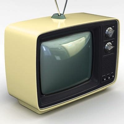Retro Style 70 s Television Set 3D Model .max .obj .3ds .fbx .c4d .lwo .lw .lws - CGTrader.com