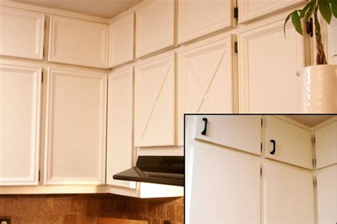 The cabinets are actually in great shape with flat front doors. How to Update Kitchen Cabinets for Under $100 | Kitchen ...