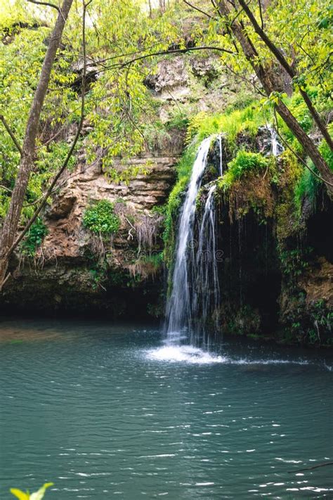 Waterfall With A Lagoon On Mountain Stream Stock Photo Image Of Fresh