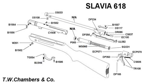 A break barrel design and spring piston propulsion is pretty standard, but this slavia has a special little extra which contributes to its good accuracy. 618 Slavia - Airgun spares | Chambers Gunmakers - Airgun ...
