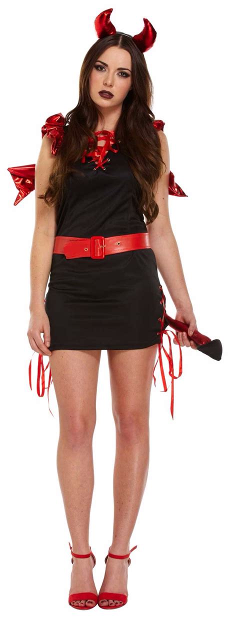 Red And Black Sexy Devil Adult Costume