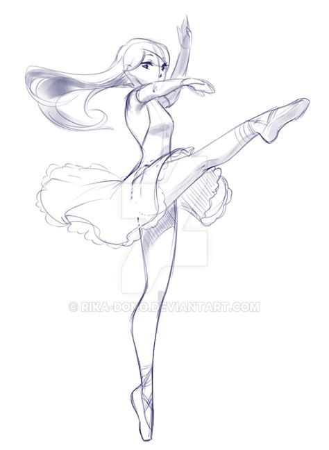 Ballet Dancer Drawing Anime