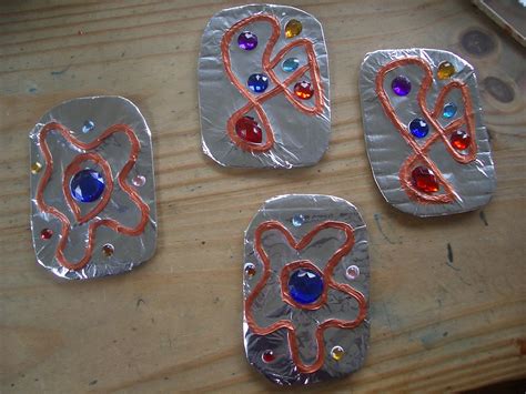 Make An Anglo Saxon Brooch Learning Craft Activity For Kids