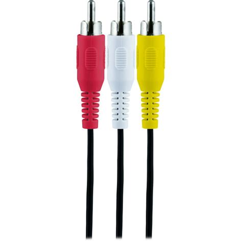 Rca 6 Ft Audiovideo Composite Cable Dvdvcrsat Yellowwhitered