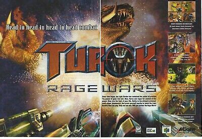 Turok Rage Wars Print Ad Poster Art Nintendo N Ebay