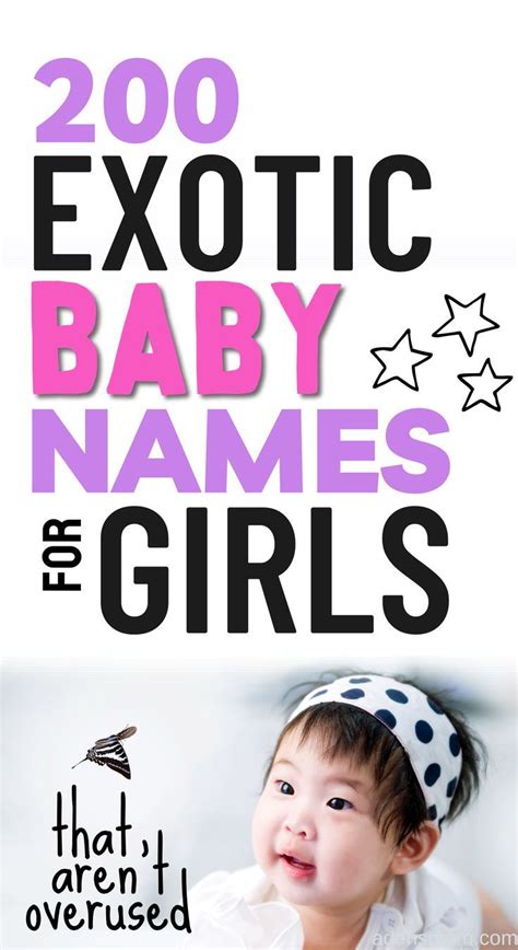 200 Exotic Girl Names That Are Truly Stunning Baby Names Artofit