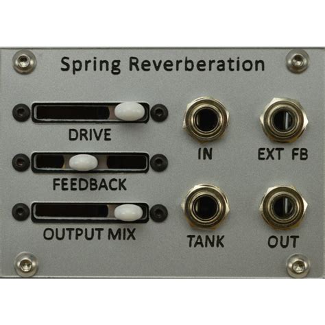 Pulp Logic Spring Reverberation Silver Eurorack Module On Modulargrid