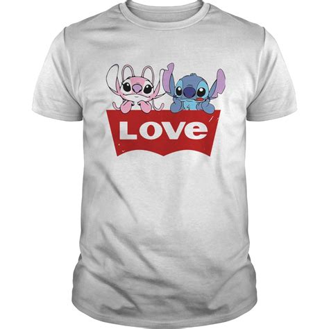 Stitch And Angel Love Shirt Trend Tee Shirts Store