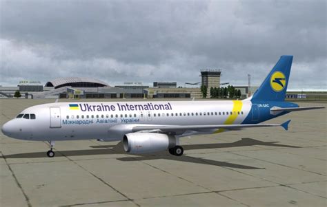 A320 200 Iae Ukraine International Livery For Traffic Model Djc A320