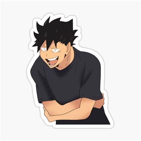 Happy Kuroo Sticker By Itskisaa In 2020 Anime Printables Anime