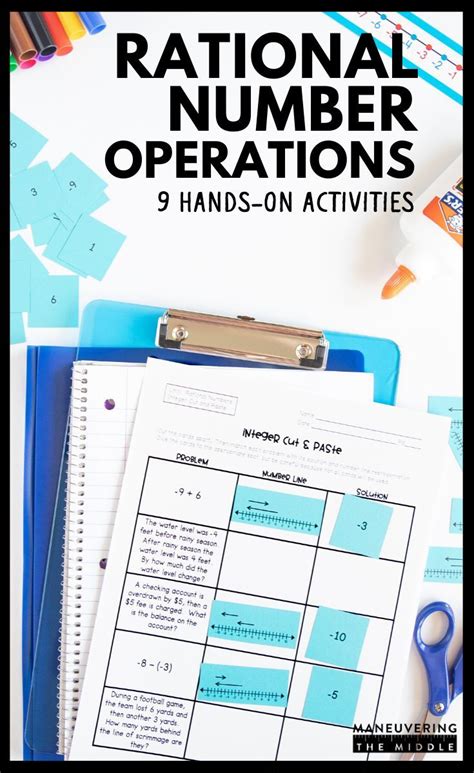 Rational Number Operations Activity Bundle 7th Grade Maneuvering The